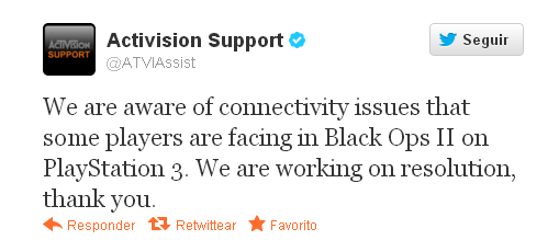 Activision ya trabaja para solucionar los fallos de Black Ops II 2706250a3ee8024f5c
